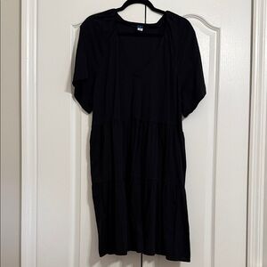 Old Navy Black Midi Dress